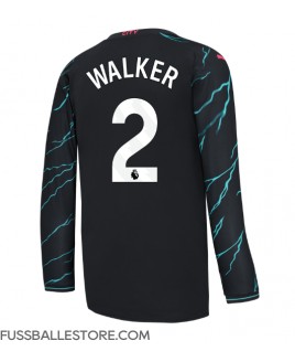 Günstige Manchester City Kyle Walker #2 3rd trikot 2023-24 Langarm
